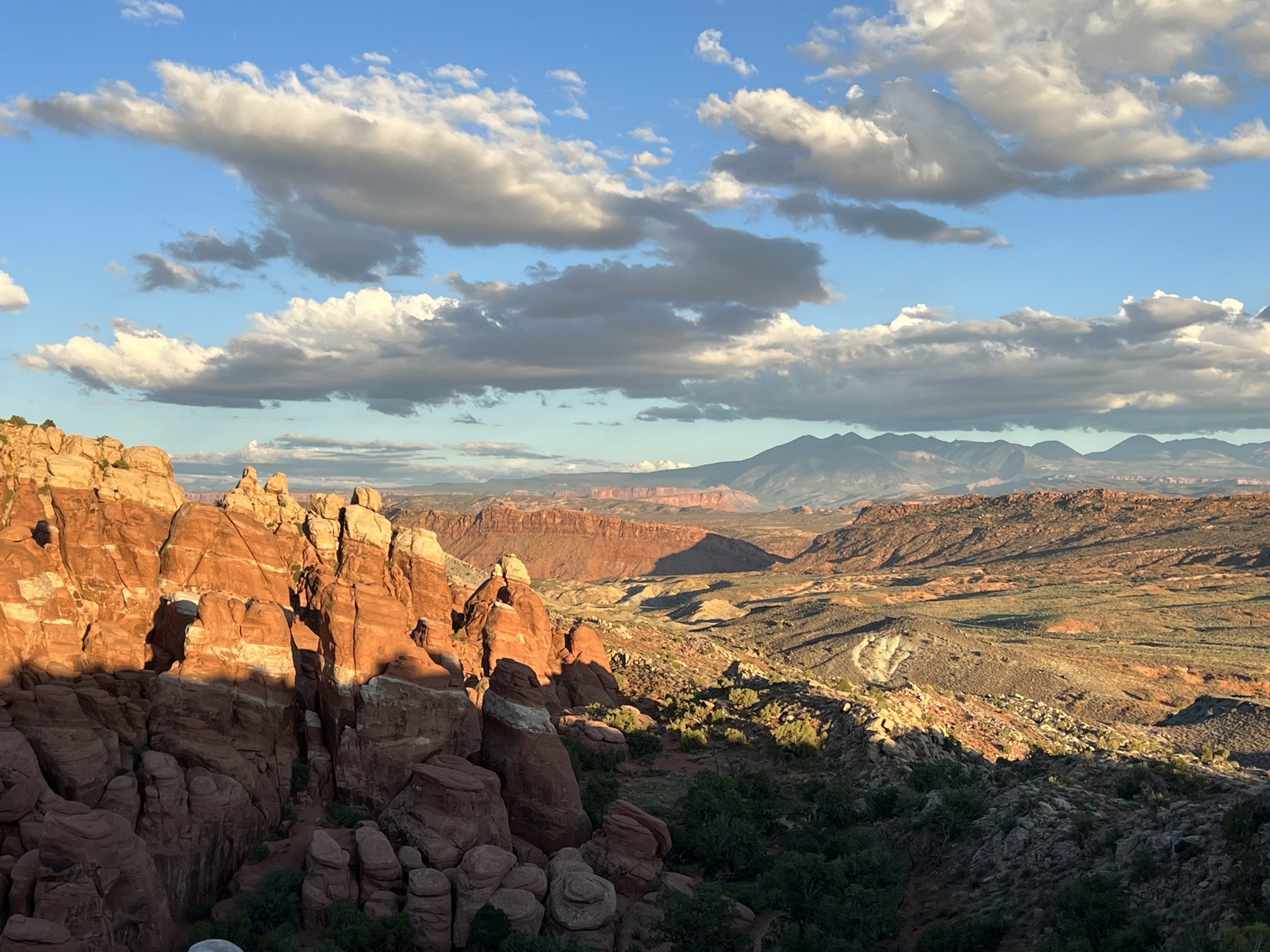 Expansive red rock canyon landscape